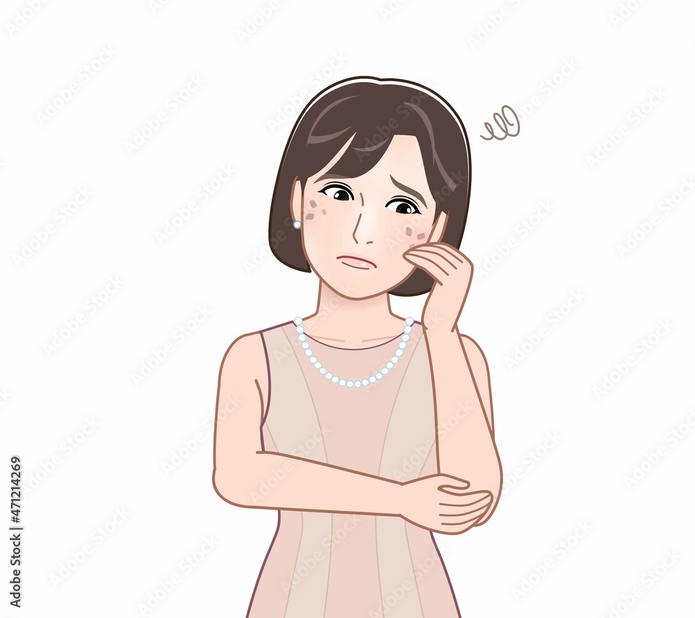 パーティドレスを着た女性 パーティドレスを着た女性