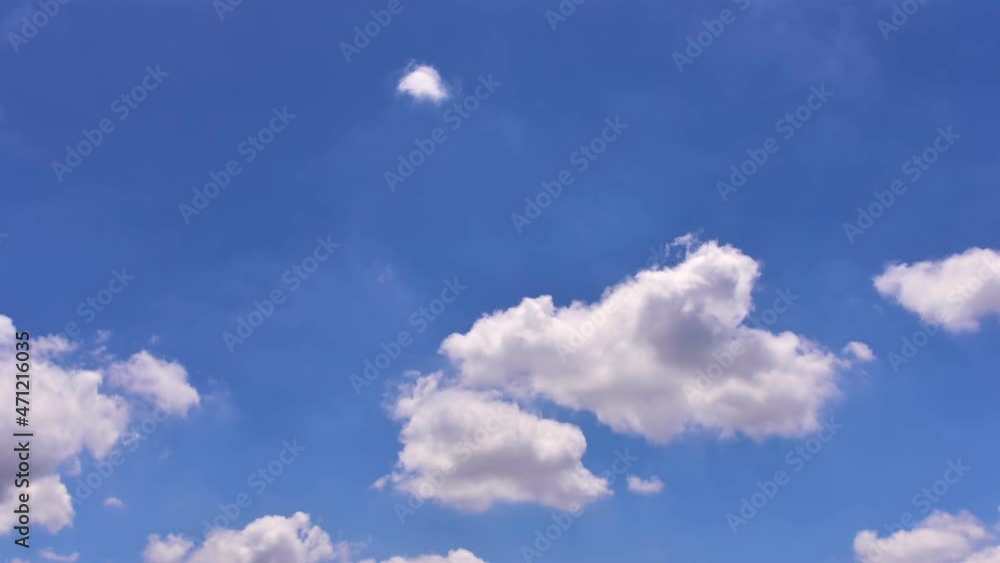 Time lapse, clouds puffy are moving across the blue sky. Ultra HD scenery of cloud in motion. Time lapse, clouds puffy are moving across the blue sky. Ultra HD scenery of cloud in motion.