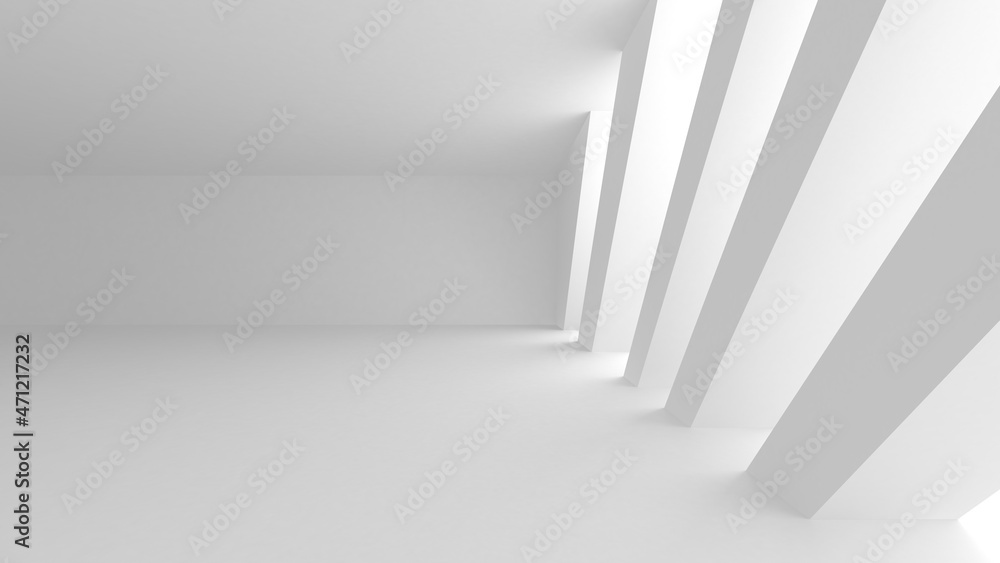 Abstract White Architecture Design Concept Abstract White Architecture Design Concept