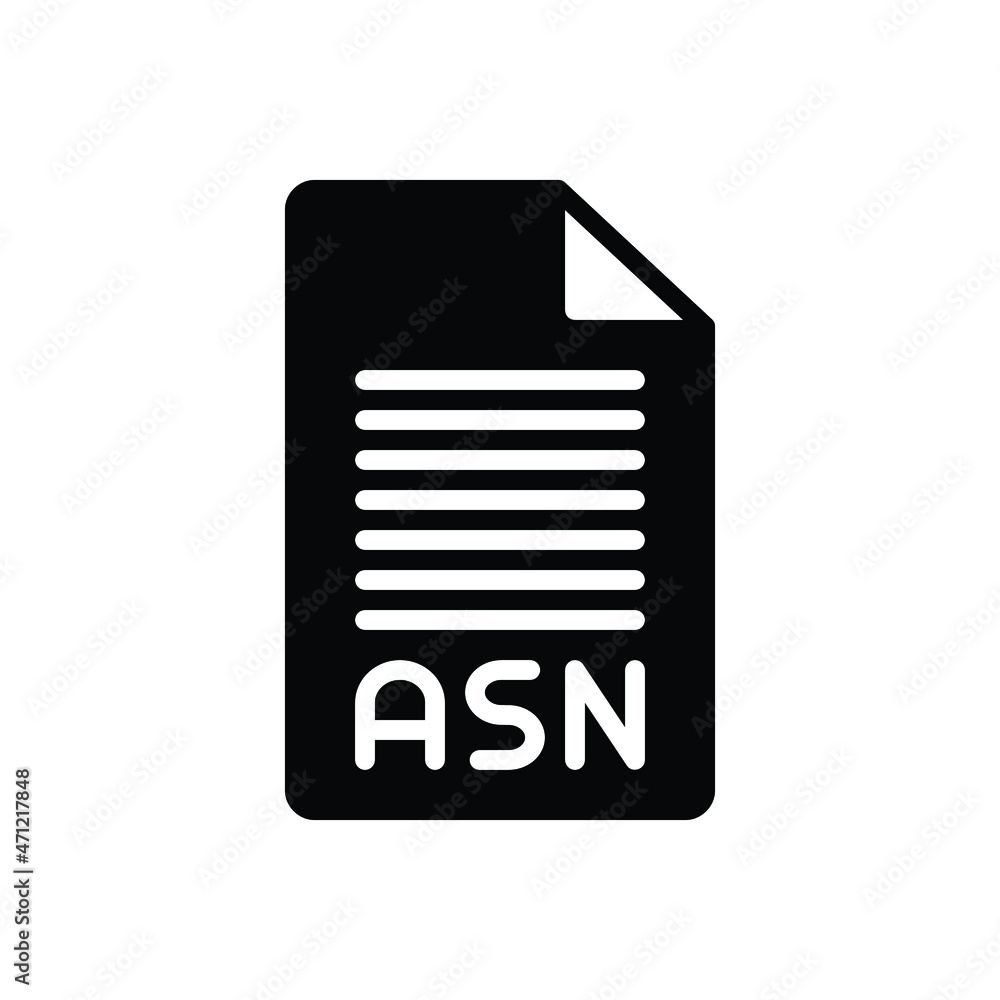 Black solid icon for asn alphabet Black solid icon for asn alphabet