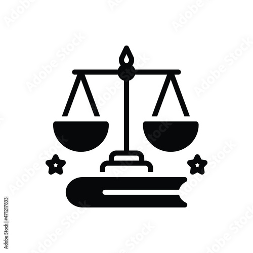 Black solid icon for legislative