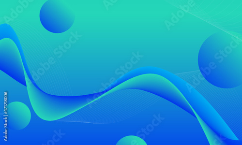 abstract blue background with waves