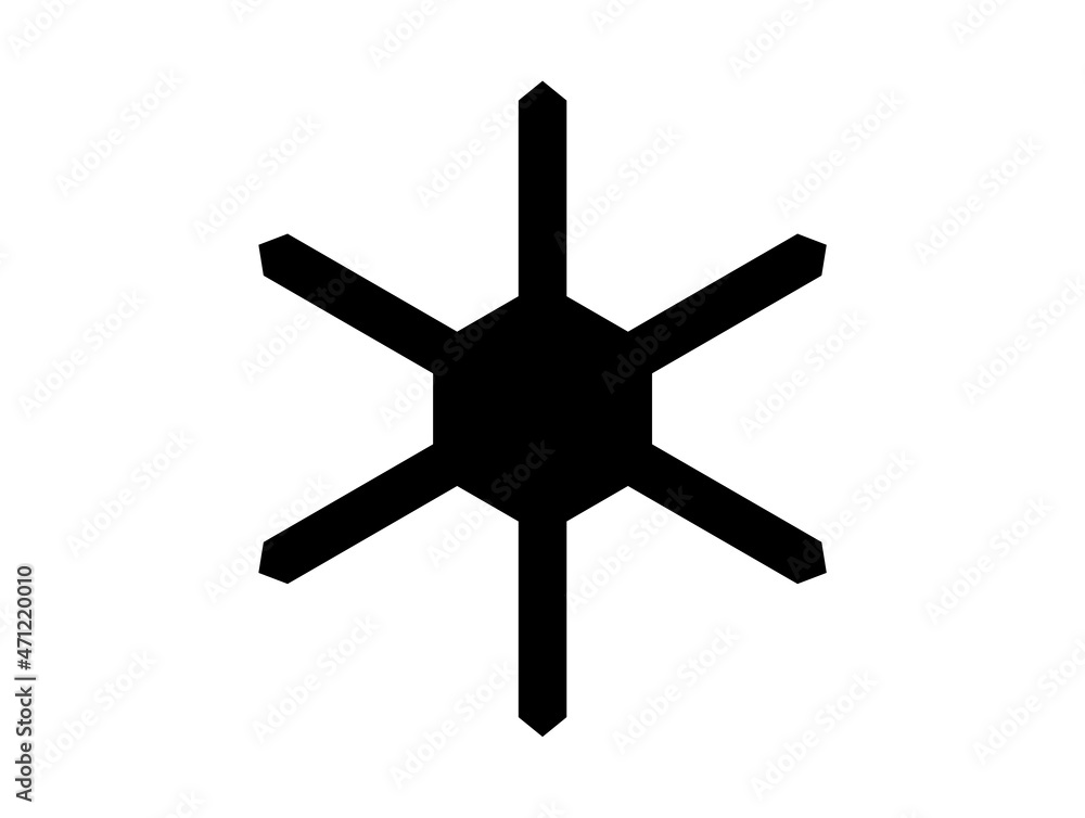 snowflake winter black isolated icon silhouette snowflake winter black isolated icon silhouette