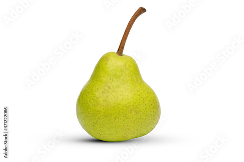 fresh pear isolated on white background in studio
