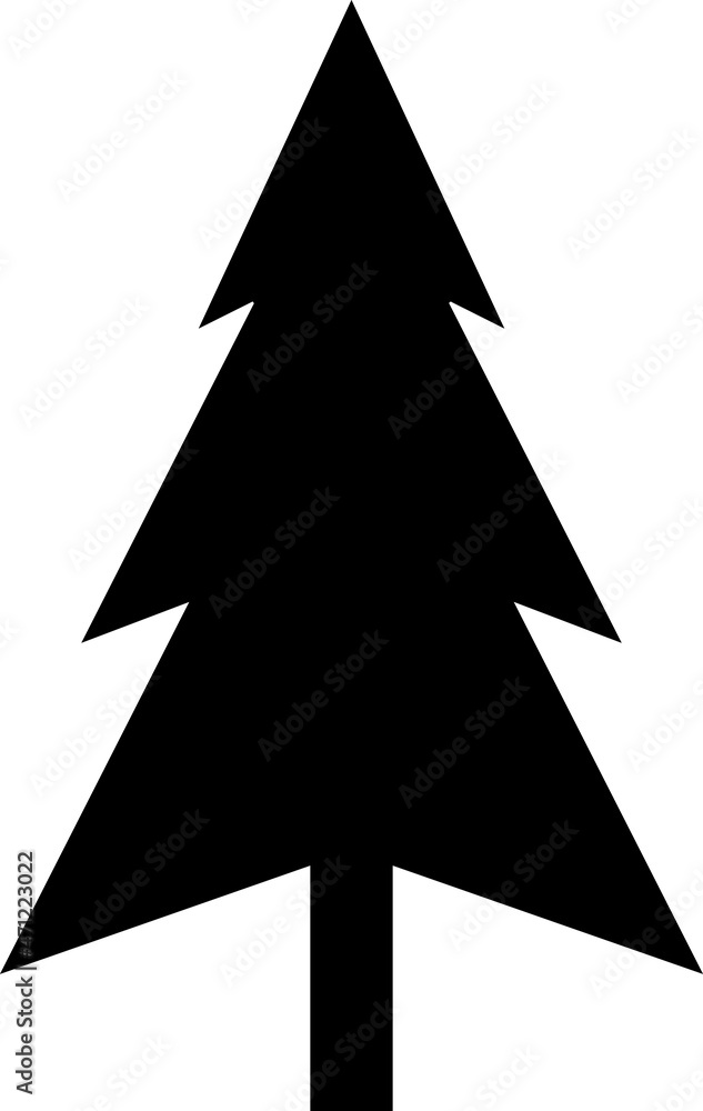 Christmas Tree, Set of Christmas trees, modern flat Icon Isolated on white background Christmas Tree, Set of Christmas trees, modern flat Icon Isolated on white background