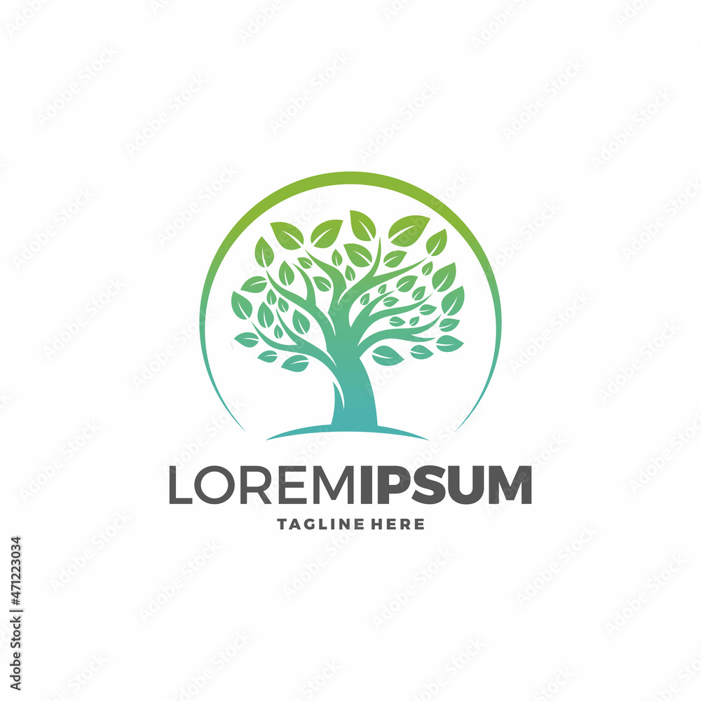 Tree Logo abstract design vector template
Tree Logo abstract design vector template