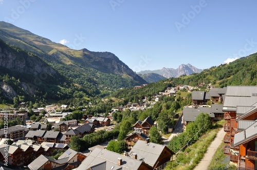 Valloire seen from the cable car