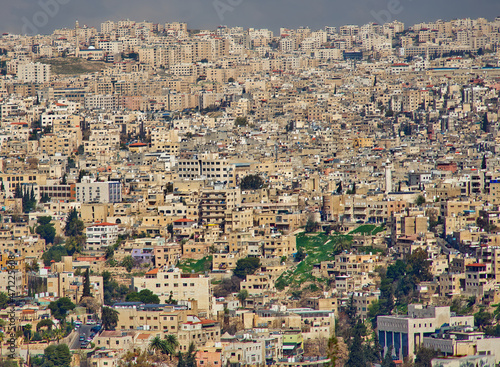 Section of a view of Amman, the ugly overcrowded capital of Jordan © Frank