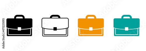 Briefcase icon collection.