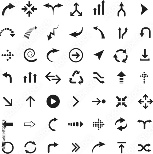 vector symbols collection arrow icons