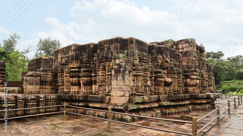 Obraz na plátne Mayadevi temple ruins located to the southwest portion of the Sun Temple complex, Konark, Odisha, India