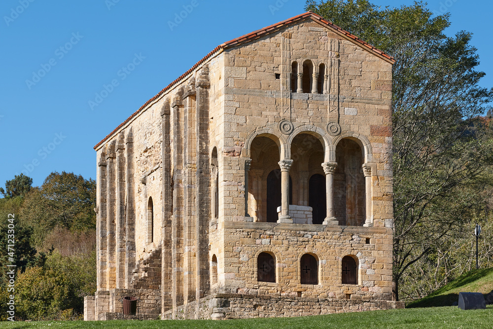 Pre-romanesque building heritage in Asturias. St. Maria del Naranco. Spain