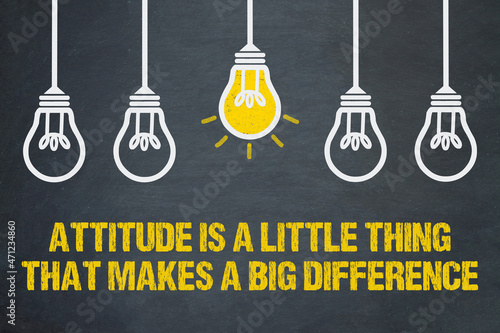 Obraz na plátně Attitude is a little thing that makes a big difference