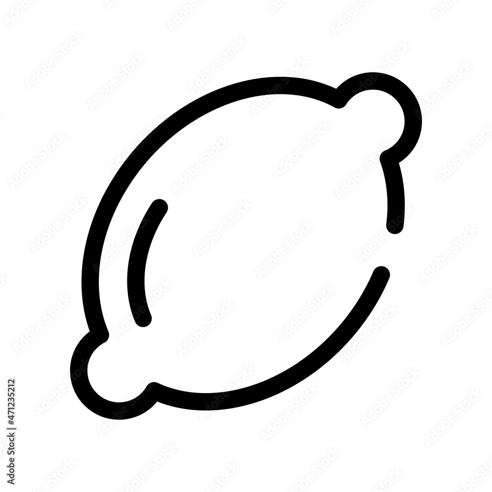 Lemon flat icon. Pictogram for web. Line stroke. Lime isolated on white background. Vector eps10 Lemon flat icon. Pictogram for web. Line stroke. Lime isolated on white background. Vector eps10