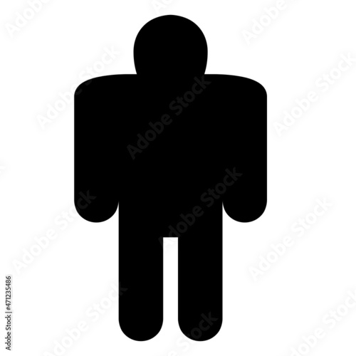 hazmat icon with black outline style