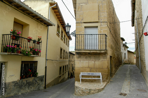 Vista de la localidad Moreda en la Rioja Alavesa, Alava, País Vasco photo