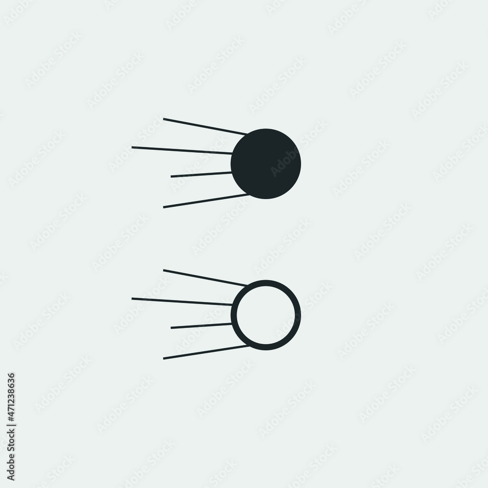 Comet vector icon Comet vector icon