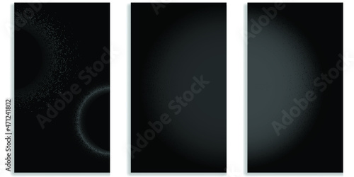 Social media editable covers with grainy effects .Grunge design . Contemporary style . Post frame stories templates. Layout for promotion .Media banner .Vector