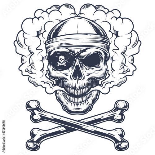 Winged skull grim reaper drawing in a vintage retro woodcut etched or engraved style, grunge vintage design t shirts
