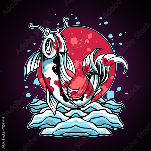 Japanese Koi Fish photo