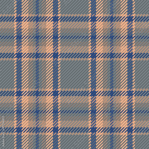 Seamless pattern of scottish tartan plaid. Repeatable background with check fabric texture. Vector backdrop striped textile print.