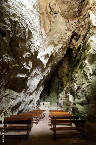 Troglodyte chapel in France photo