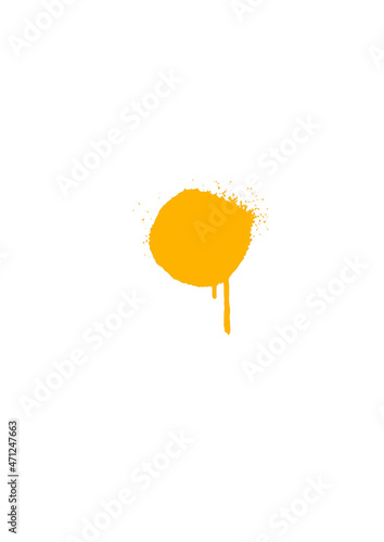 paint splatters vector icon	