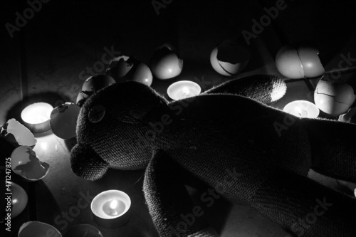 candles woodoo ritual bear