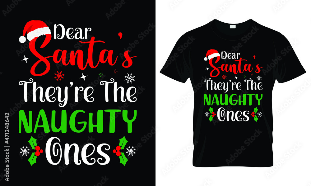 Dear Santa They're the Naughty Ones Shirt, Christmas Svg, Holiday Svg