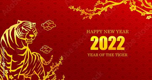 Foto Tiger Art for Chinese happy new year 2022 003