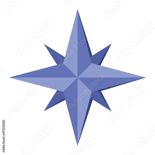 purple compass star