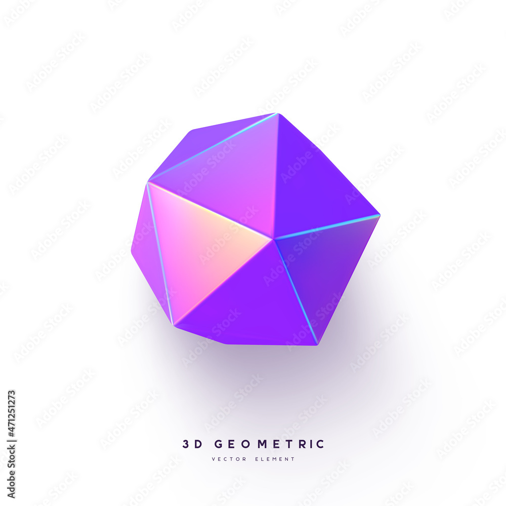 3d render realistic primitive. Glossy holographic geometric shape isolated on white background. Iridescent trendy design, thin film effect. Vector. 3d render realistic primitive. Glossy holographic geometric shape isolated on white background. Iridescent trendy design, thin film effect. Vector.