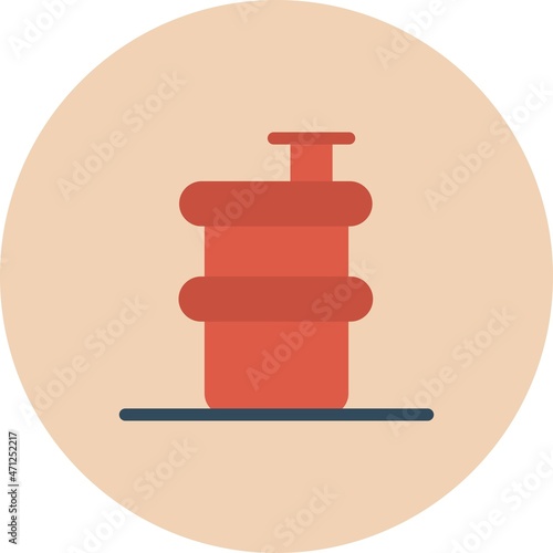 Barrel Flat Circle Vector Icon Design