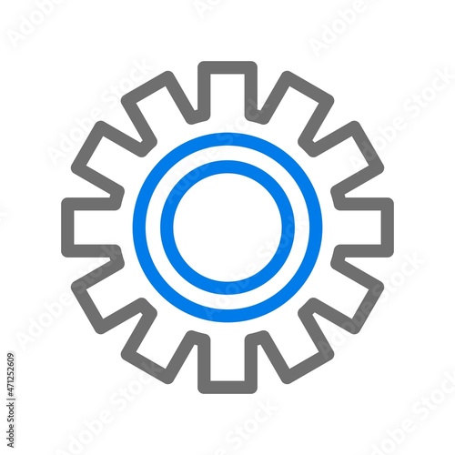 Pulley Line Blue Vector Icon Design