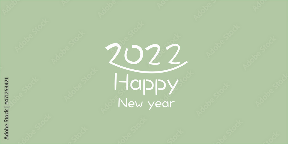 New year 2022, New year card with simple Calligraphy. New year graphic. New year Calligraphy. Vector illustration. New year 2022, New year card with simple Calligraphy. New year graphic. New year Calligraphy. Vector illustration.