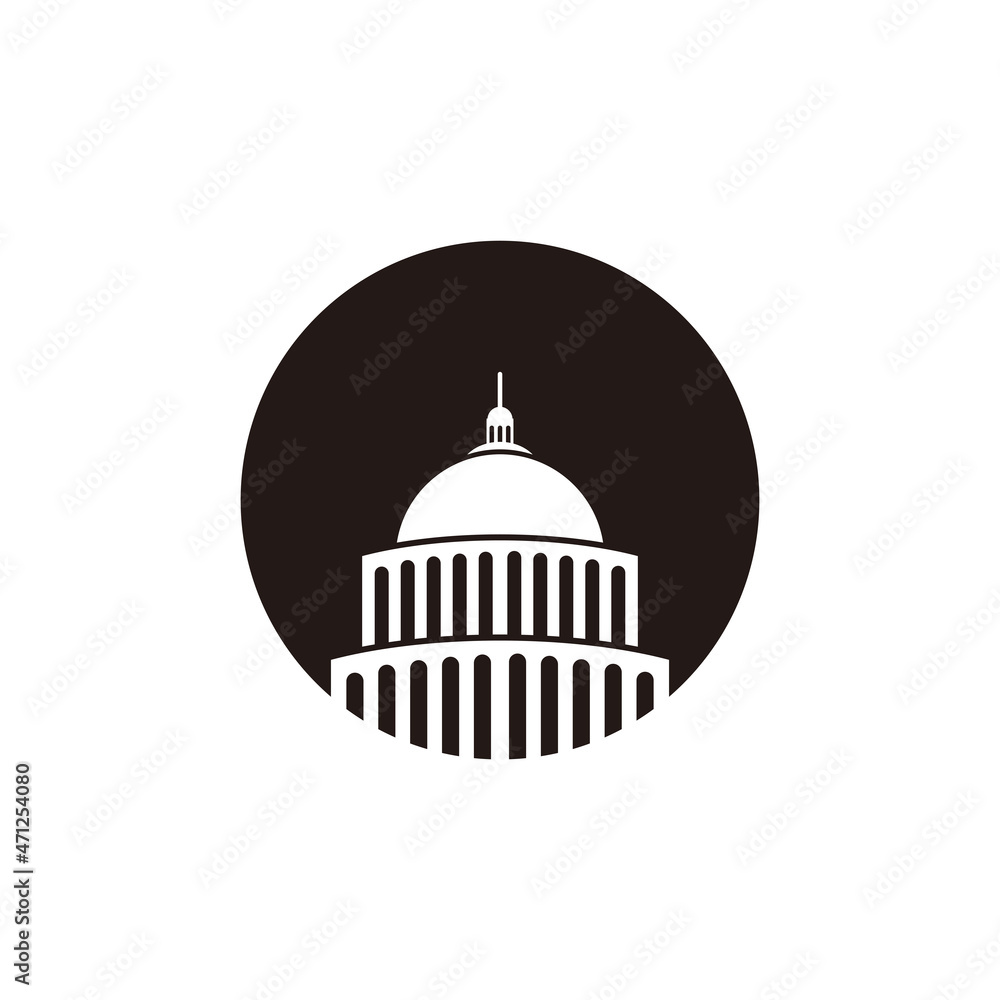 Capitol building icon vector illustration symbol