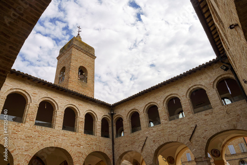 Ostra Vetere, historic town in Ancona province, Marche: cloister photo