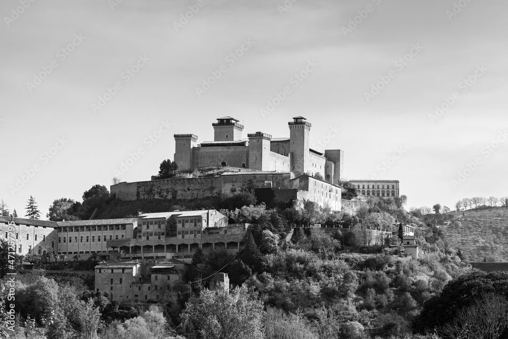 castle of spoleto in umbria