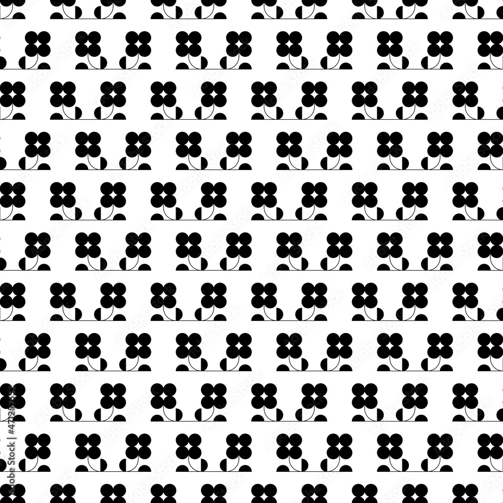 Black White Pattern Minimalistic Stylish Flowers. Black And White Modern Poster. Abstract Wall Art. Digital Art Of Interior Decoration For Print Black White Pattern Minimalistic Stylish Flowers. Black And White Modern Poster. Abstract Wall Art. Digital Art Of Interior Decoration For Print
