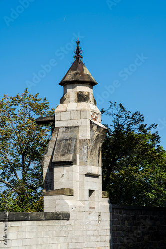 Türmchen und Ringmauer beim Schloss in Wernigerode