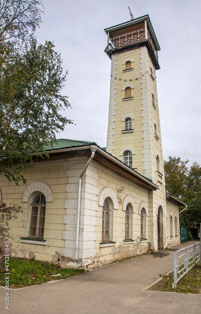 Old fire tower Vologda. Russia
