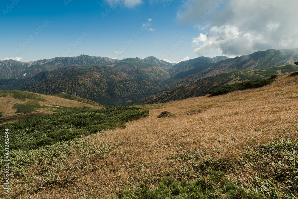 Fototapeta premium 山登りの風景
