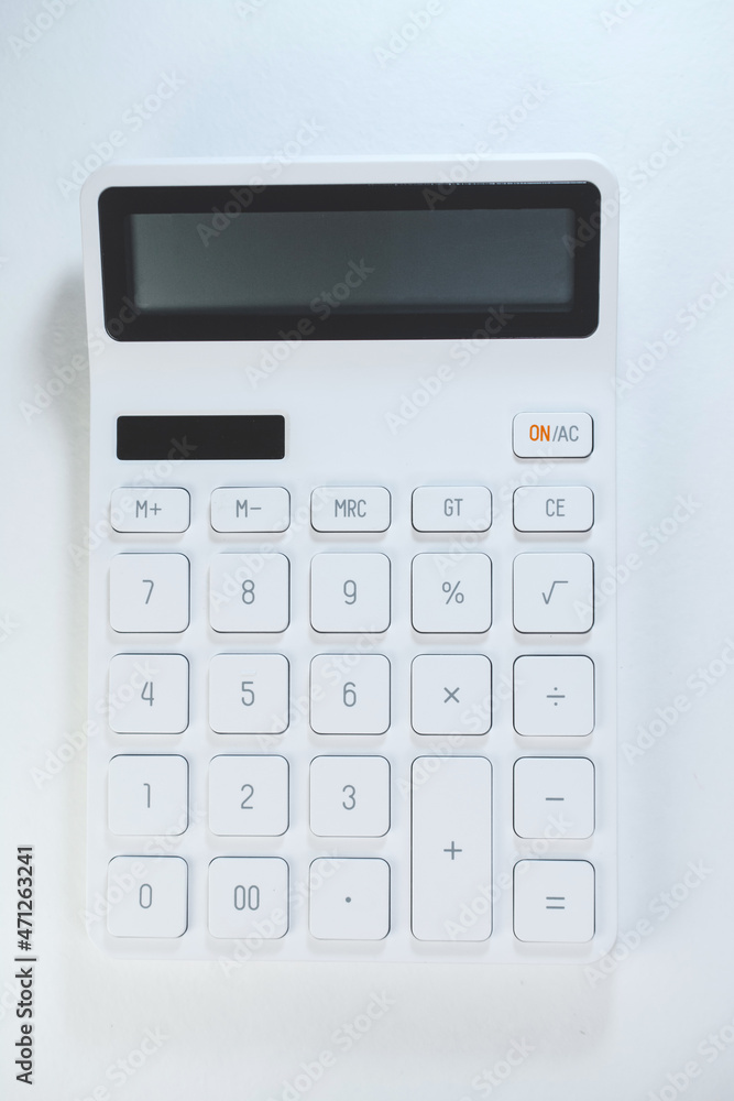 Calculator close business concept Calculator close business concept