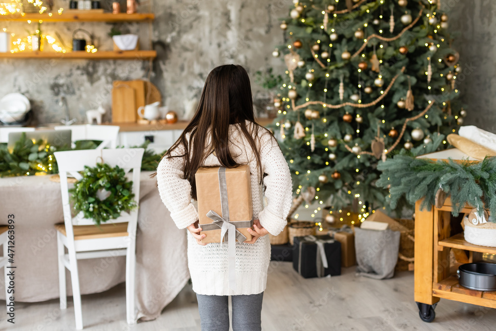 happy child girl waiting for a miracle at christmas happy child girl waiting for a miracle at christmas