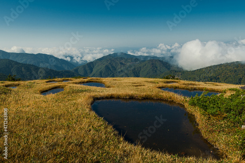 山登りの風景