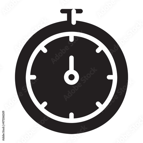 Stopwatch glyph icon