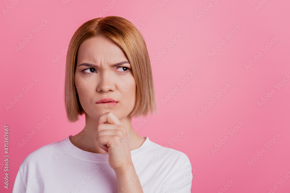 Jealous girlfriend look empty space think boyfriend free-time without her have suspicions Jealous girlfriend look empty space think boyfriend free-time without her have suspicions