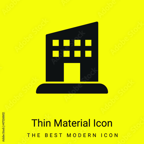 Appartment minimal bright yellow material icon