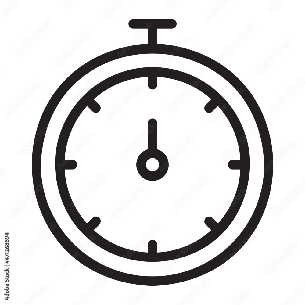 Stopwatch line icon Stopwatch line icon