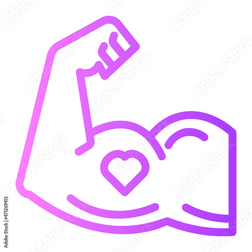 love gradient icon